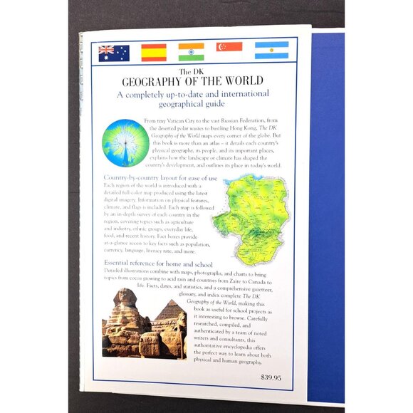 DK Geography Of World Book Hardcover Encyclopedia Illustrated Photos Educational - Picture 4 of 12